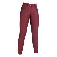 Pantaloni Luna con rinforzi in silicone HKM Rosso scuro