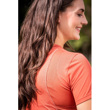 T-shirt Edinburgh Mesh HKM UV 50+ Brandy Marrone