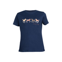 Kinder T-shirt Pony Club HKM Blu scuro
