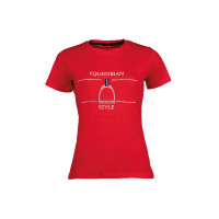 T-shirt Equine Sports Style HKM Rosso