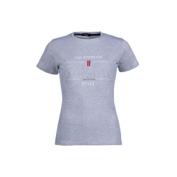 T-shirt Equine Sports Style HKM Grigio melange