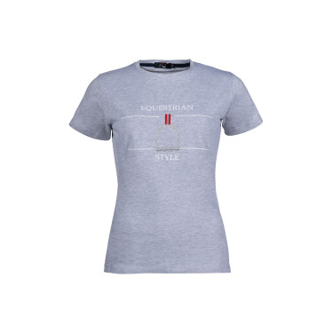 T-shirt Equine Sports Style HKM Grigio melange