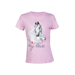 T-shirt Horse Spirit HKM Rosa