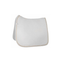 Sottosella trapuntato da dressage HKM Bianco / dorato Sottosella trapuntato da dressage HKM Bianco / dorato