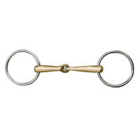Mors Anatomic 16 mm maillechort anelli inox HKM Colore indicativo