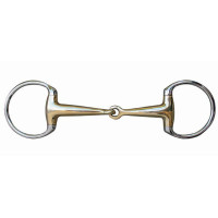 Morso a oliva 18 mm in maillechort con anelli in acciaio inox HKM Colore indicativo