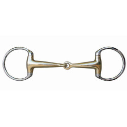 Morso a oliva 18 mm in maillechort con anelli in acciaio inox HKM Morso a oliva 18 mm in maillechort con anelli in acciaio inox HKM