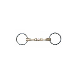 Morso doppia snodatura 18 mm maillechort anelli inox HKM