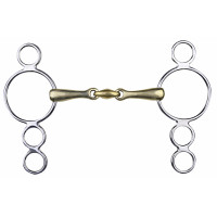 Mors pessoa in alpacca 16 mm anelli inox HKM Colore indicativo Trasparente Mors pessoa in alpacca 16 mm anelli inox HKM Colore indicativo Trasparente