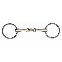 Filet in alpacca doppia rottura 14 mm HKM Colore indicativo