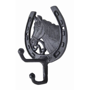 Porta-testiera testa di cavallo in ottone HKM Porta-testiera testa di cavallo in ottone HKM