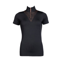T-shirt funzionale Rosegold Glamour Style HKM Nero