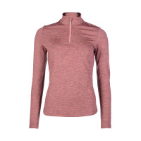 T-shirt funzionale Rosewood Melange HKM Ruggine Marrone T-shirt funzionale Rosewood Melange HKM Ruggine Marrone