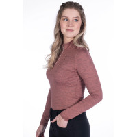 T-shirt funzionale Rosewood Melange HKM Ruggine Marrone T-shirt funzionale Rosewood Melange HKM Ruggine Marrone