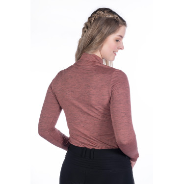 T-shirt funzionale Rosewood Melange HKM T-shirt funzionale Rosewood Melange HKM