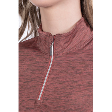 T-shirt funzionale Rosewood Melange HKM T-shirt funzionale Rosewood Melange HKM