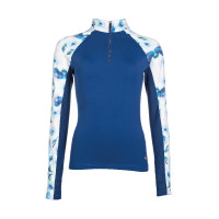 T-shirt funzionale Essentials Flower HKM Blu reale / blu chiaro