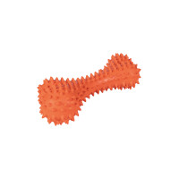 Giocattolo per cane Buddy Bone in gomma naturale HKM Arancione