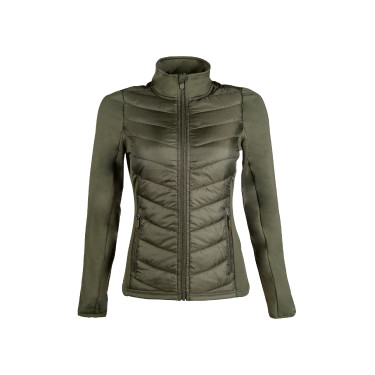 Giacca trapuntata Prag Style HKM Verde oliva
