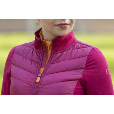 Giacca trapuntata Prag Style HKM Mirtillo rosso Rosa