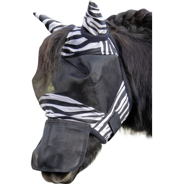 Maschera anti-mosche Zebra Shetty HKM Maschera anti-mosche Zebra Shetty HKM