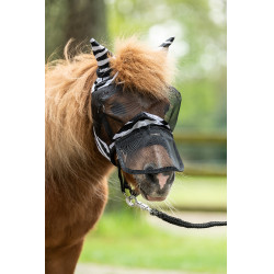 Maschera anti-mosche Zebra Shetty HKM Maschera anti-mosche Zebra Shetty HKM