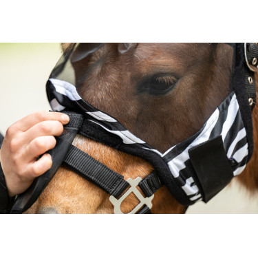 Maschera anti-mosche Zebra Shetty HKM Maschera anti-mosche Zebra Shetty HKM