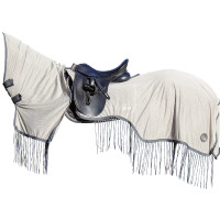 Coperta anti-mosche Frange Stylec.amovibile HKM Argento / grigio