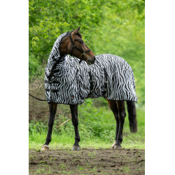 Coperta e copricollo antimosche Zebra HKM Coperta e copricollo antimosche Zebra HKM