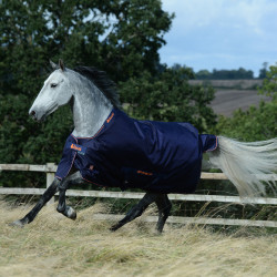 Coperta Bucas Therapy Turnout Light 50g Marina / arancione Blu