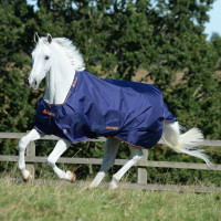 Coperta Bucas Therapy Turnout 150g Marina / arancione Blu Coperta Bucas Therapy Turnout 150g Marina / arancione Blu