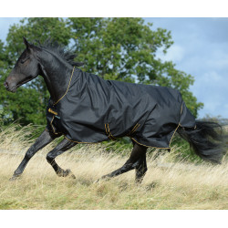 Coperta Bucas Irish Turnout High Neck Extra 300g Nero / dorato