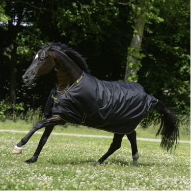 Coperta Bucas Irish Turnout Extra 300g Nero / dorato