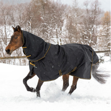 Coperta Bucas Irish Turnout Extra 300g Nero / dorato