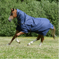 Coperta Bucas Irish Turnout Light 50g Blu navy / dorato