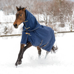 Coperta Bucas Irish Turnout Light 50g Blu navy / dorato