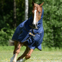 Coperta Bucas Irish Turnout Medium 150g Blu navy / dorato