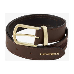 Cintura LeMieux con inserti in suede Marrone