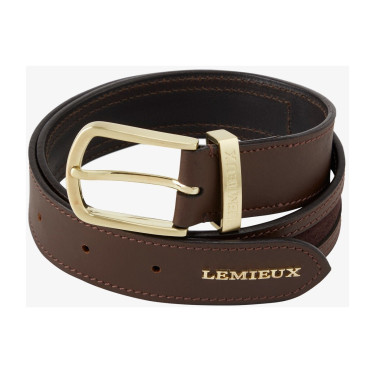 Cintura LeMieux con inserti in suede Marrone