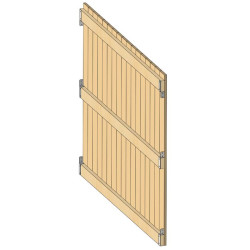 Kit in legno di separazione speciale per tettoia mono-pendenza La Gée Kit in legno di separazione speciale per tettoia mono-pendenza La Gée