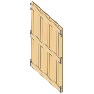Kit in legno di separazione speciale per tettoia mono-pendenza La Gée Kit in legno di separazione speciale per tettoia mono-pendenza La Gée