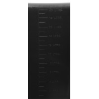 Secchio Hippotonic a bordi piatti 20 litri Nero Secchio Hippotonic a bordi piatti 20 litri Nero