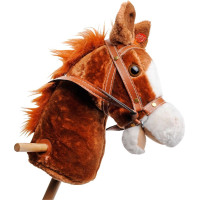 Cavallino a dondolo con rotelle con il suo Hennie 95 cm Marrone chiaro Cavallino a dondolo con rotelle con il suo Hennie 95 cm Marrone chiaro