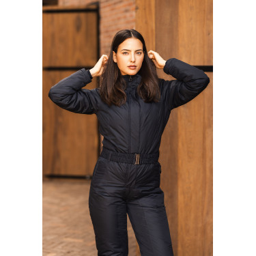Macacão acolchoado impermeável Annica feminino Horze Grigio cancello in ferro Macacão acolchoado impermeável Annica feminino Horze Grigio cancello in ferro