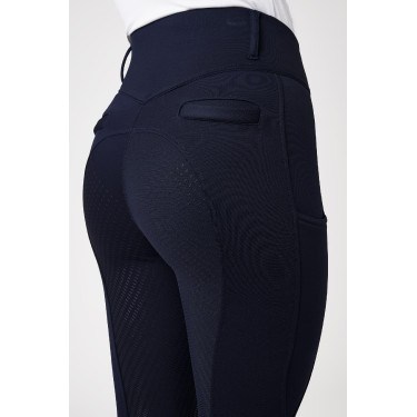 Pantaloni termici da donna Mira con fondo integrale Horze Blu marino scuro