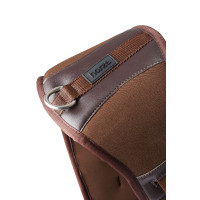 Cinghia da addestramento in neoprene Varna con elastico Horze Marrone demitasse