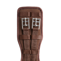 Sottopancia da dressage preformato in neoprene Samara con elastico Horze Marrone demitasse