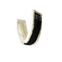 Sangle de dressage Tartu en néoprène avec fausse fourrure non amovible Horze Noir
