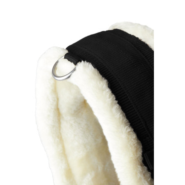 Sottopancia Kyiv in neoprene con pelliccia sintetica non removibile Horze Nero