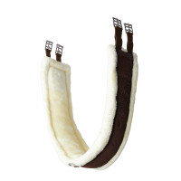 Sottopancia Kyiv in neoprene con pelliccia sintetica non removibile Horze Nero